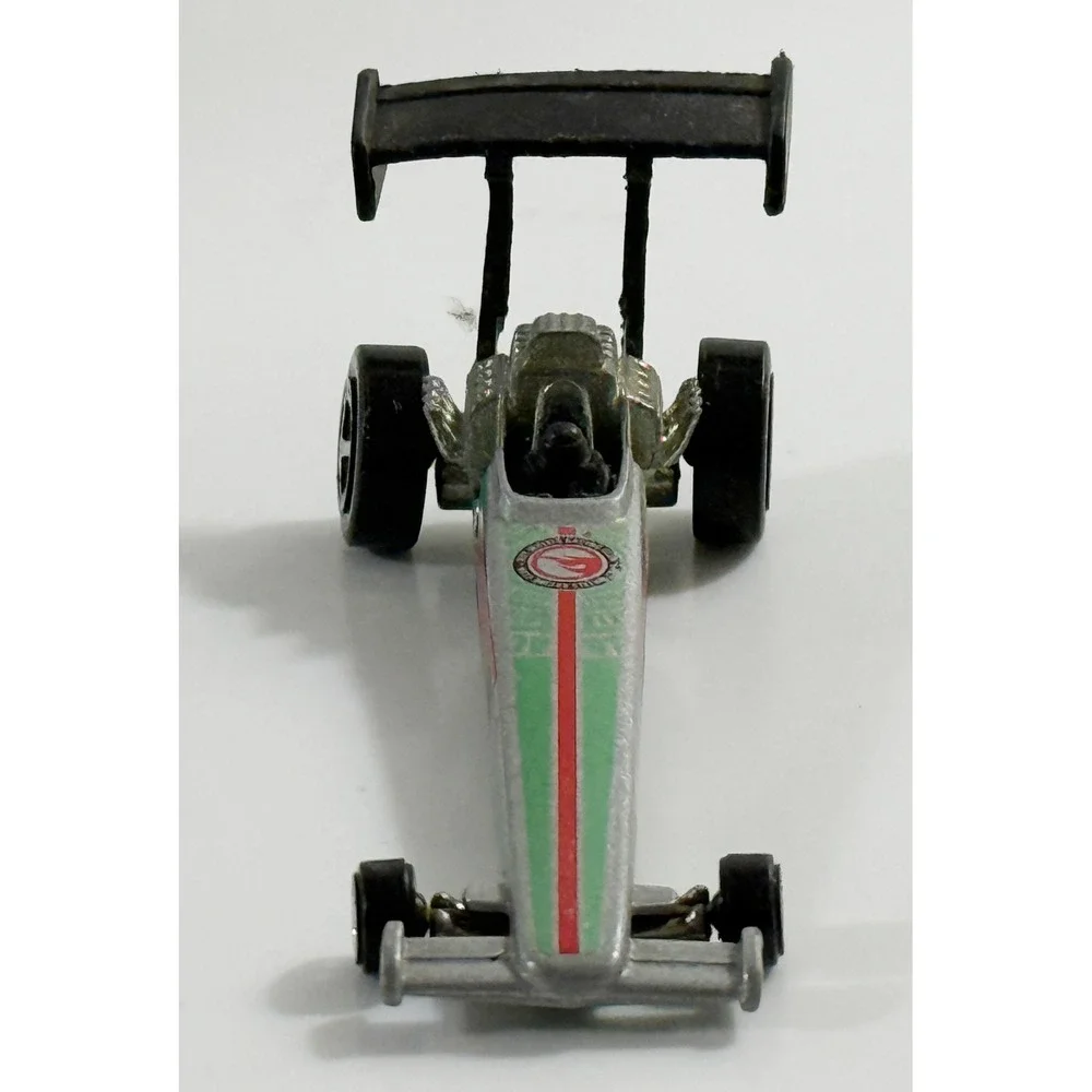 Hot Wheels Dragster Kids 1:64 Silver Green Red Top Fuel Racing Club 1994 Mattel